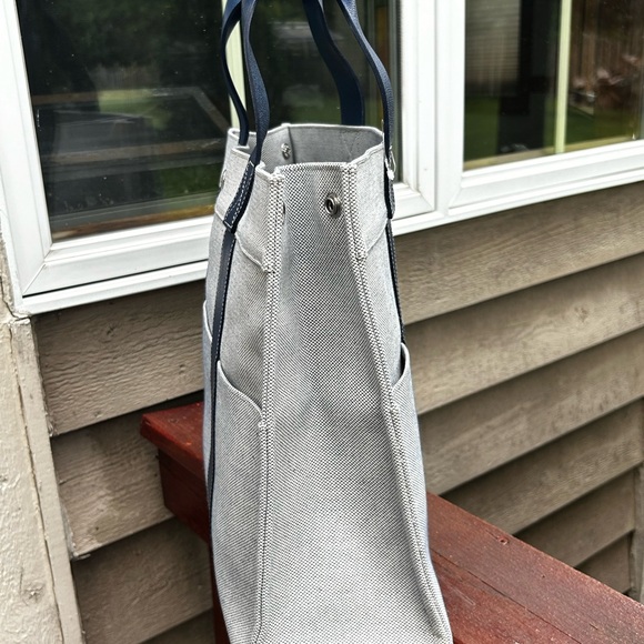 Vintage DOONY & BURKE satchel tote shopper blue gray - Picture 5 of 14